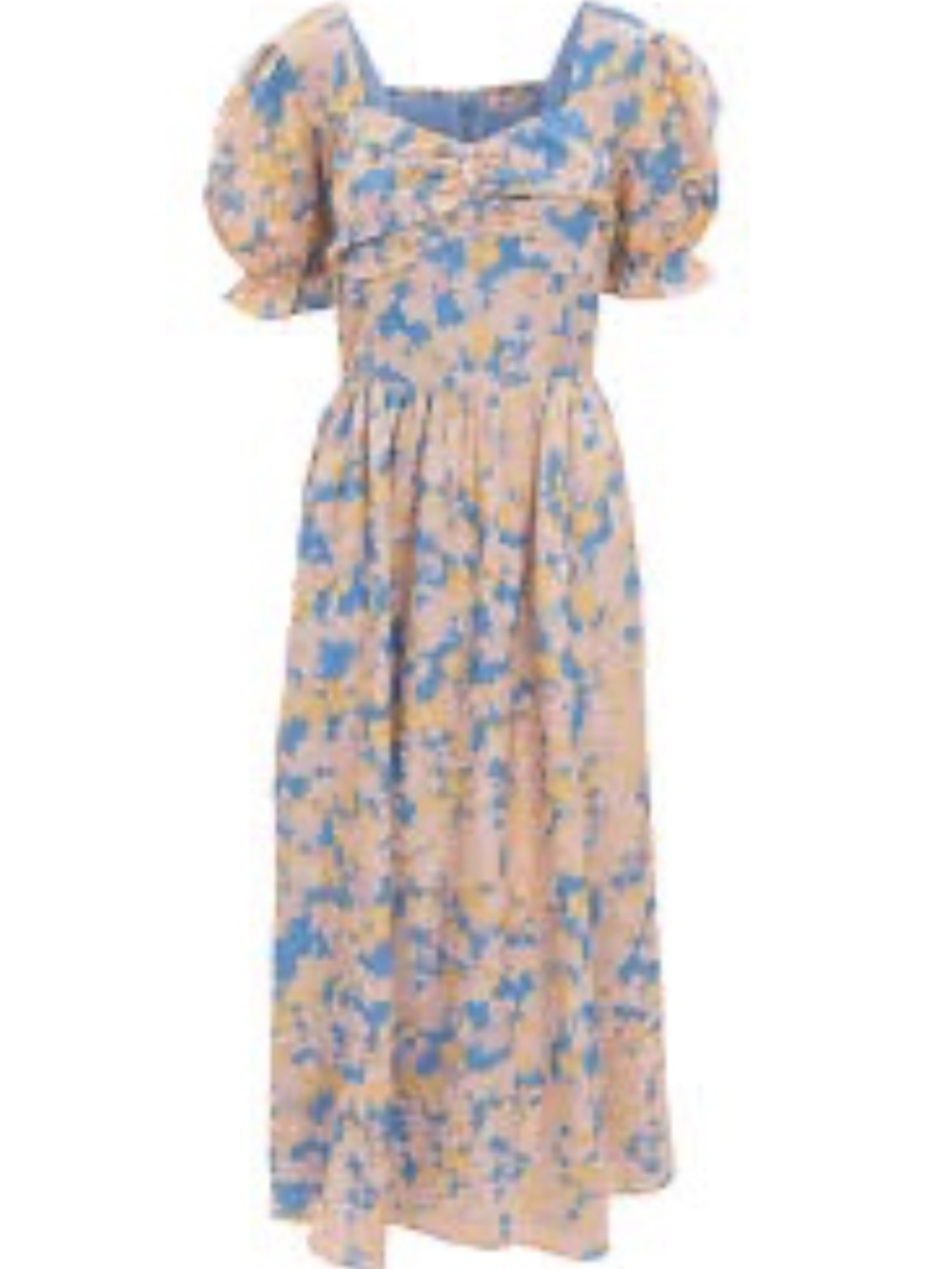 NWT Ivy City Co. Mila Floral Midi Dress Pink Blue
